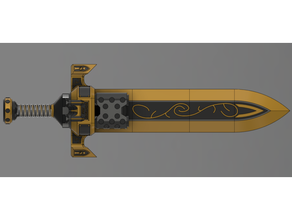 wahammer 40k custodes chama espada 3d print model - Mito3D