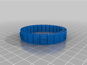 perso numeri braccialetto personalizzato 3d print model - Mito3D