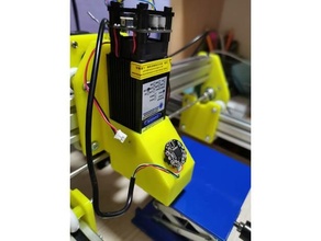 laser gravador capuz extrator Câmera suporte monte ventilador duto corte cortador openscad protetor 3d print model - Mito3D