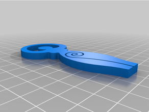 spirale dea base arredamento chiave portachiavi llavero Luna porte chiavi semplice 3d print model - Mito3D
