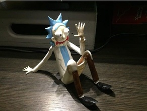 rick morty phone stand 3d print model - Mito3D