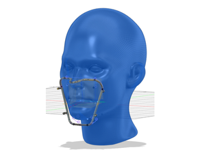 papel máscara cuadro proteger brecha nariz 3d impreso bricolaje diy mascarilla higiénico protector 3d print model - Mito3D