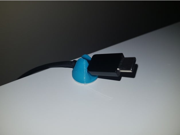 USB cable soporte teléfono cargador 3D print model - Mito3D