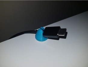 USB kablo Kulp destek telefon şarj cihazı 3d print model - Mito3D