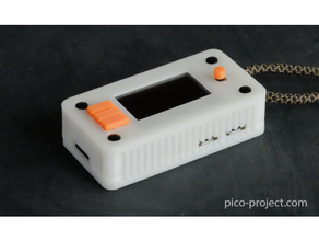pico pi oled caso bainha exibição framboesa 3d print model - Mito3D