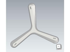 retro triblader boomerang remix 3d print model - Mito3D