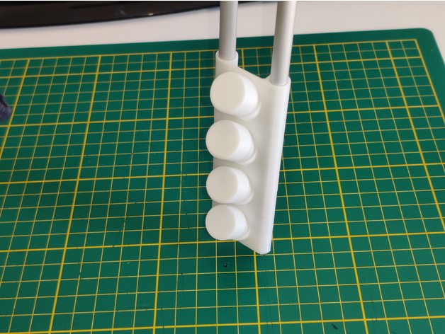 smd organisateur tube titulaire soutien montage support petit pièces espace rangement mur monter 3D print model - Mito3D