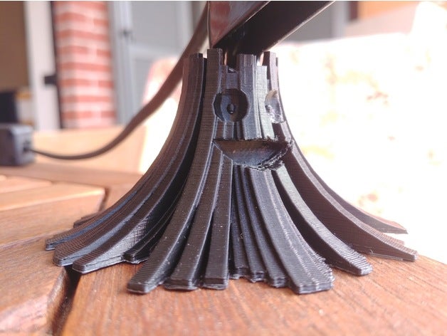 volcan lampe soutien titulaire 3D print model - Mito3D