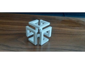 flying cube 3d print model - Mito3D