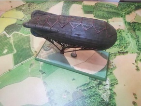 observation ballon caquot Guerre mondiale ailes gloire guerre 3d print model - Mito3D