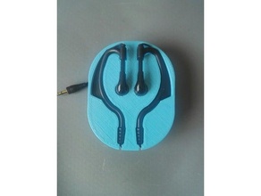 earphones holder audio created freecad earphone case v018 3d print model - Mito3D