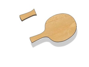 table tennis racket laser cut 3d print model - Mito3D