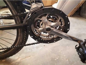 Zincir koruma 190mm bisiklet zincir dağ bisikleti 3d print model - Mito3D