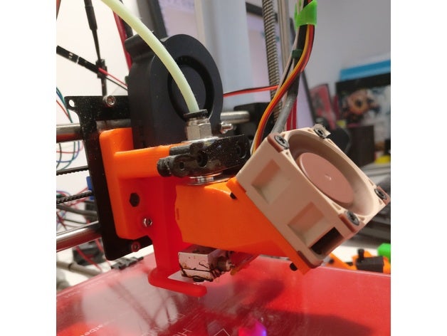 Schicht Ventilator Leitung e3dv6+bltouch bltouch Bowden e3dv6 onshape 3D print model - Mito3D