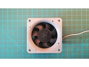fan adapter - 50mm 60mm flange cooling mount 3d print model - Mito3D