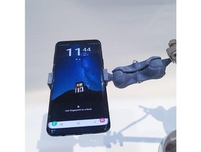 phone clamp galaxy s9+ customized 3d print model - Mito3D