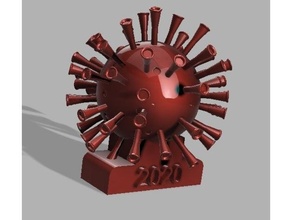 covid19 koronavirüs covid 19 3d print model - Mito3D