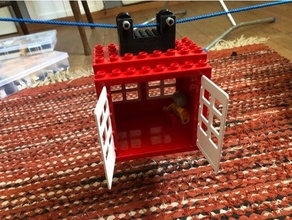 grande edificio mattoni compatibile cavo macchina mattone duplo Lego tecnico 3d print model - Mito3D