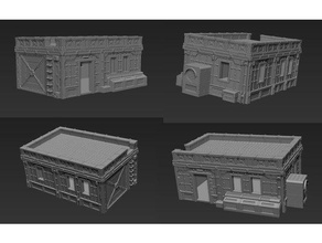 manzara bina Necromunda savaş oyunları arazi Warhammer 40k 3d print model - Mito3D