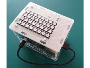 blinkt compatible panel raspberry clusterhat case raspberrypi 3d print model - Mito3D