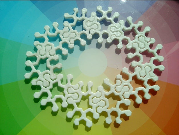 hexxy tessellation hexagon hexagonal math art pentagon puzzle tessellating 3D print model - Mito3D