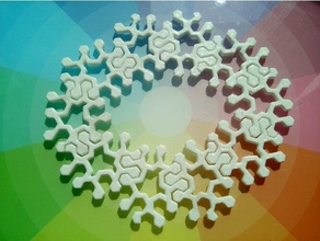 hexxy mozaikleme altıgen matematik Sanat Pentagon bulmaca 3d print model - Mito3D