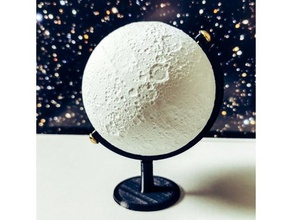lunar globe learning luna model moon solar 3d print model - Mito3D