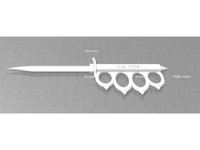 us trincheira faca exército wwi wwii 3d print model - Mito3D