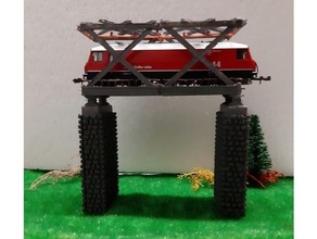 ferrocarril puente equipo modelo trenes escala entrenar 3d print model - Mito3D