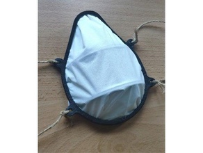 face mask tissue coronavirus facemask handkerchief 3d print model - Mito3D