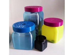 Container + Deckel Vase 3d print model - Mito3D