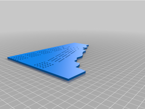 Person Cribbage Tafel gestalten Tennessee Brettspiel Brettspiele Spiel Spaß Schablone 3d print model - Mito3D