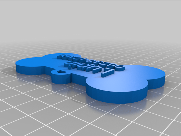 özelleştirmek özelleştirilmiş köpek etiketi 3D print model - Mito3D