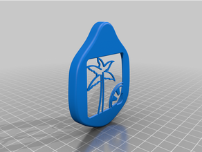 Palma árvore cara colocar montana mascarar 3d print model - Mito3D