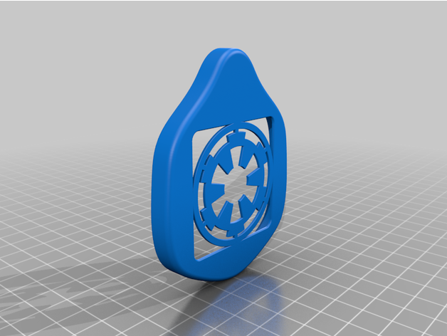 Império cara prato montana mascarar 3D print model - Mito3D