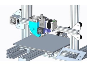 améliorer a10 attaque e3d v6 métal direct conduire e3dv6 hotend ventilateur canal geeetech 3d print model - Mito3D