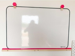 whiteboard support - tableau blanc 3d print model - Mito3D