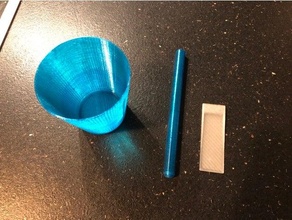 mescolando tazza asta spatola silicone muffa seccatoio 3d print model - Mito3D