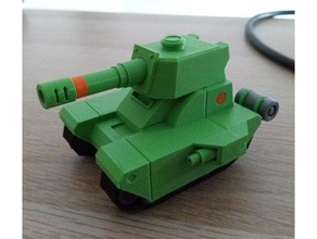 battle nations heavy tank 3d print model - Mito3D