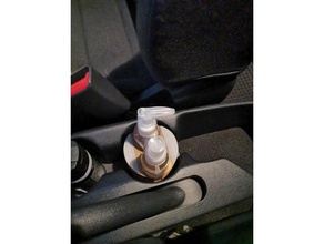 antibacterial alcohol para carro sanitizer car holder hand kit organizador 3d print model - Mito3D