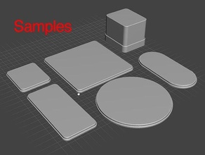 customizable simple heroquest base 28mm 32mm dnd dungeons dragons fantasy heroic scale miniature oldhammer tabletop warhammer 3d print model - Mito3D