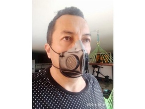 flettere maschera cucire covid 19 mascherina 3d print model - Mito3D