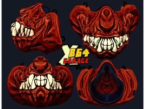 horror mask facemask 3d print model - Mito3D