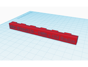 Estepper kalibrasyon blok 120mm Estep bozkır yazıcı 3d print model - Mito3D