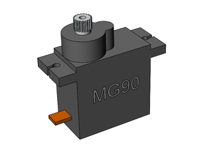 servo mg90 + braccio modello 9g 3d print model - Mito3D