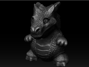 easter dragon funny 3d print model - Mito3D