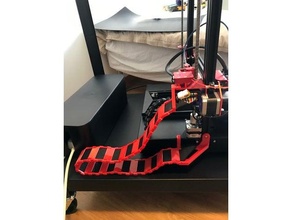 cr-10s pro v2 cable chain 90 degree brackets holder management cr10spro cr10s ribbon 3d print model - Mito3D