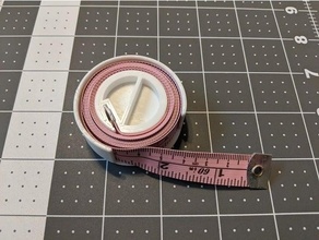 soft tape measure spool remix holder reel sewing 3d print model - Mito3D