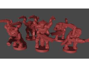 epic scale 6mm space bug soldiers epic40k tyranid tyranids 3d print model - Mito3D