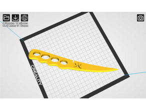 Asuma Shakraknife Cosplay Waffe Naruto shippuden 3d print model - Mito3D